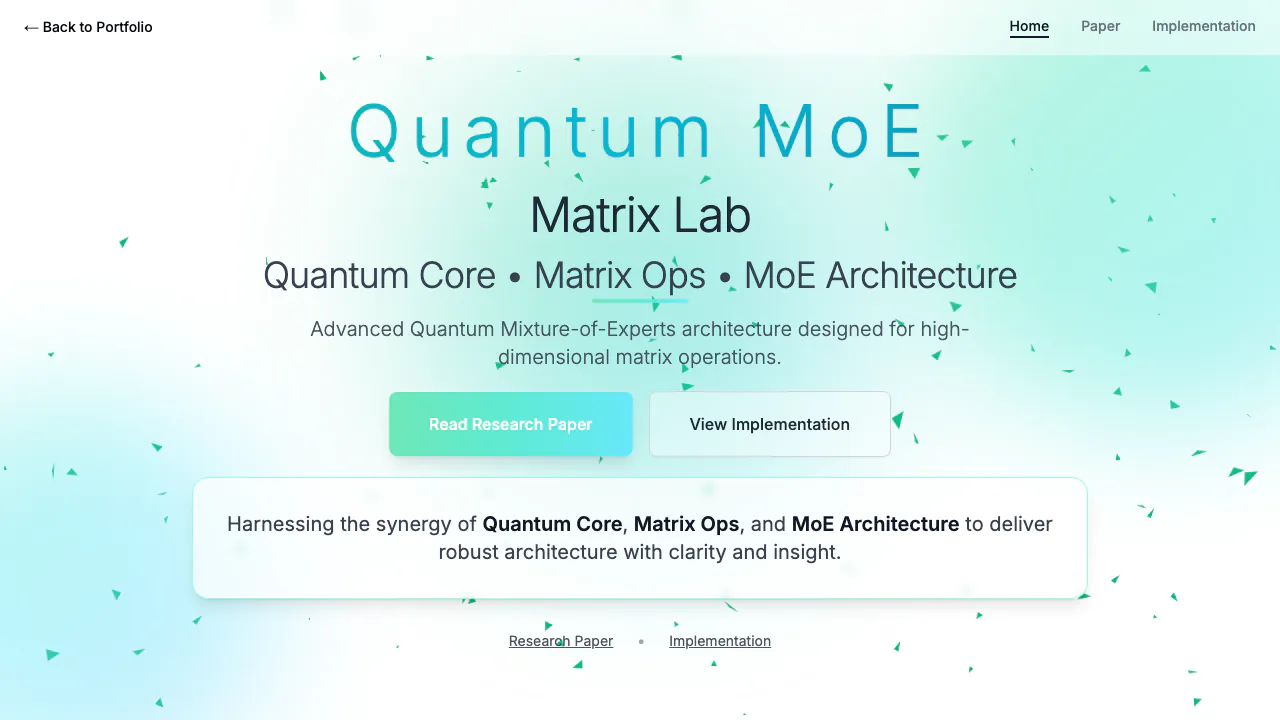 Quantum MoE